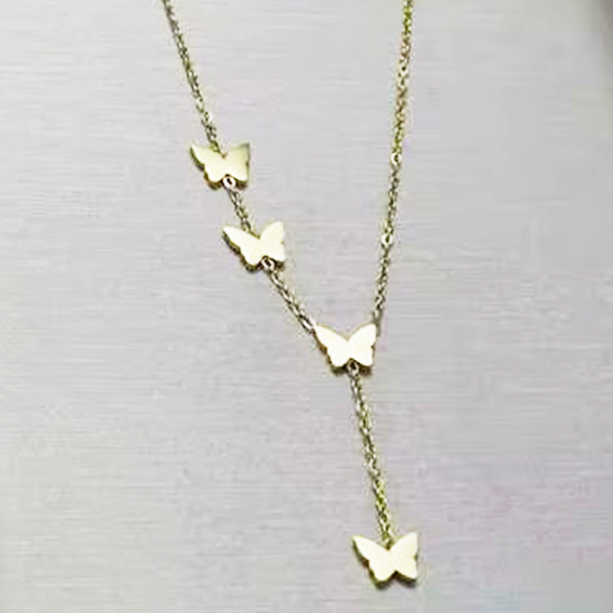 Lxalry 18K Gold Plated Celestial Necklace Butterfly Heart Charm Stainless Steel Jewelry Skin Safe Hypoallergenic Gift For Women Wife Mom Romantic Everyday Wedding Glow