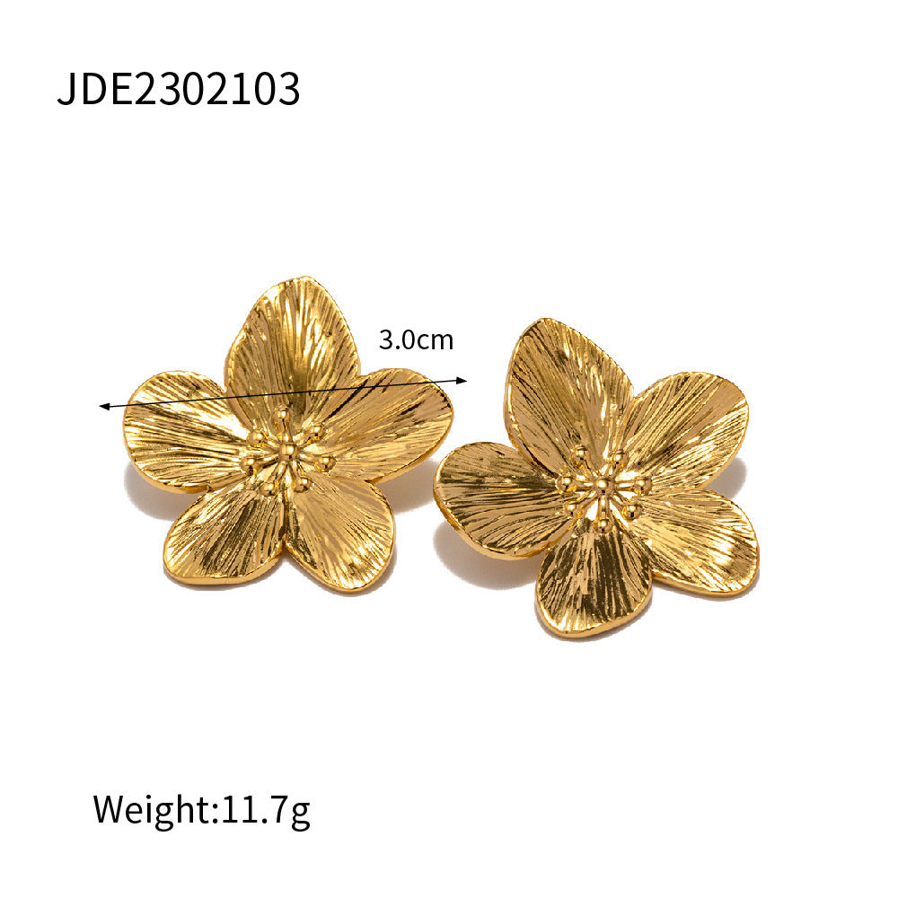 Golden Flower Ornament Suit Summer Beach Essential Special Interest Light Luxury Versatile Accessories New
