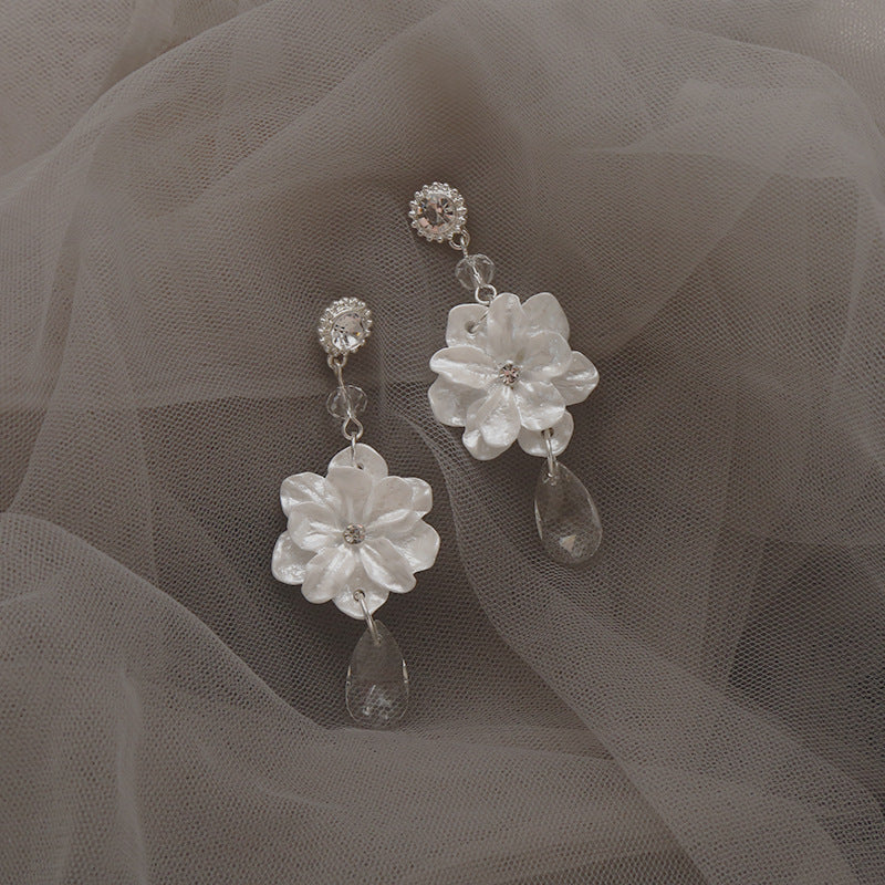 Forest System Resin Flower Earring Temperament Female