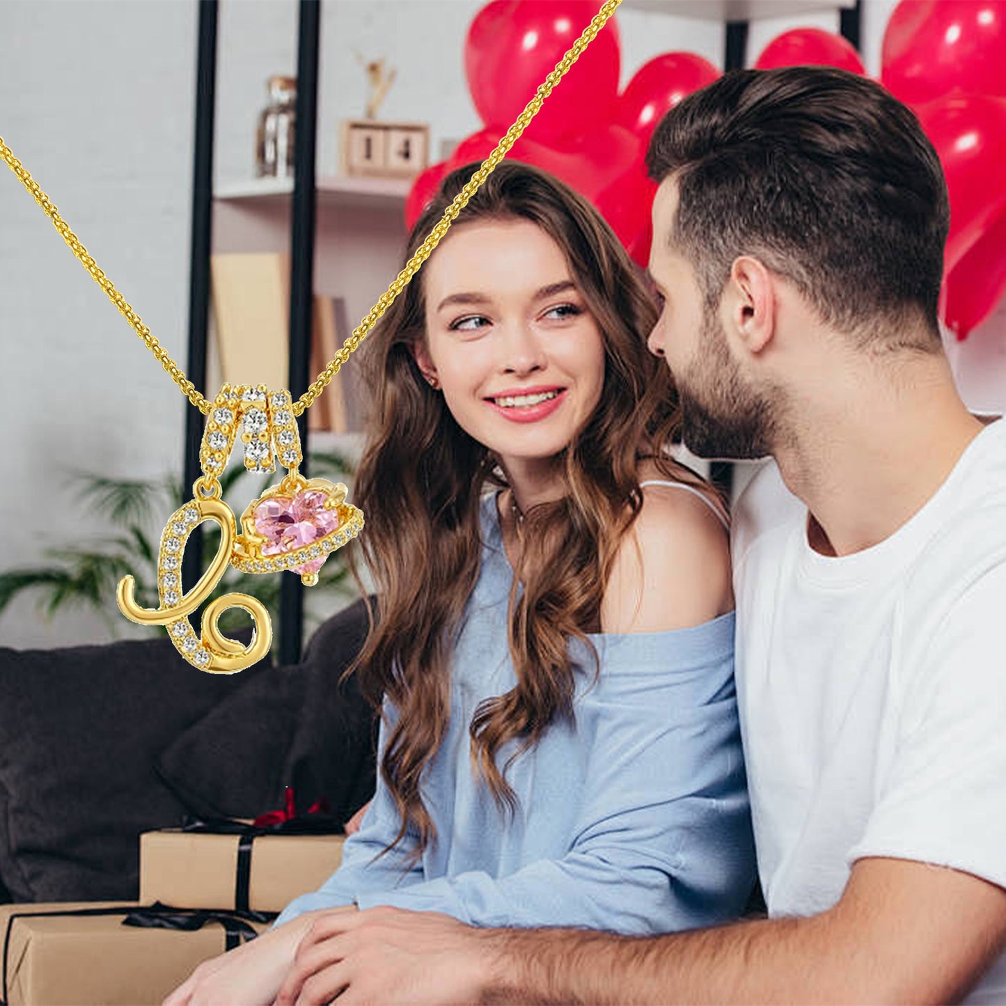 Dopamine 26 English Letter Necklace Girl Light Luxury Minority High Sense