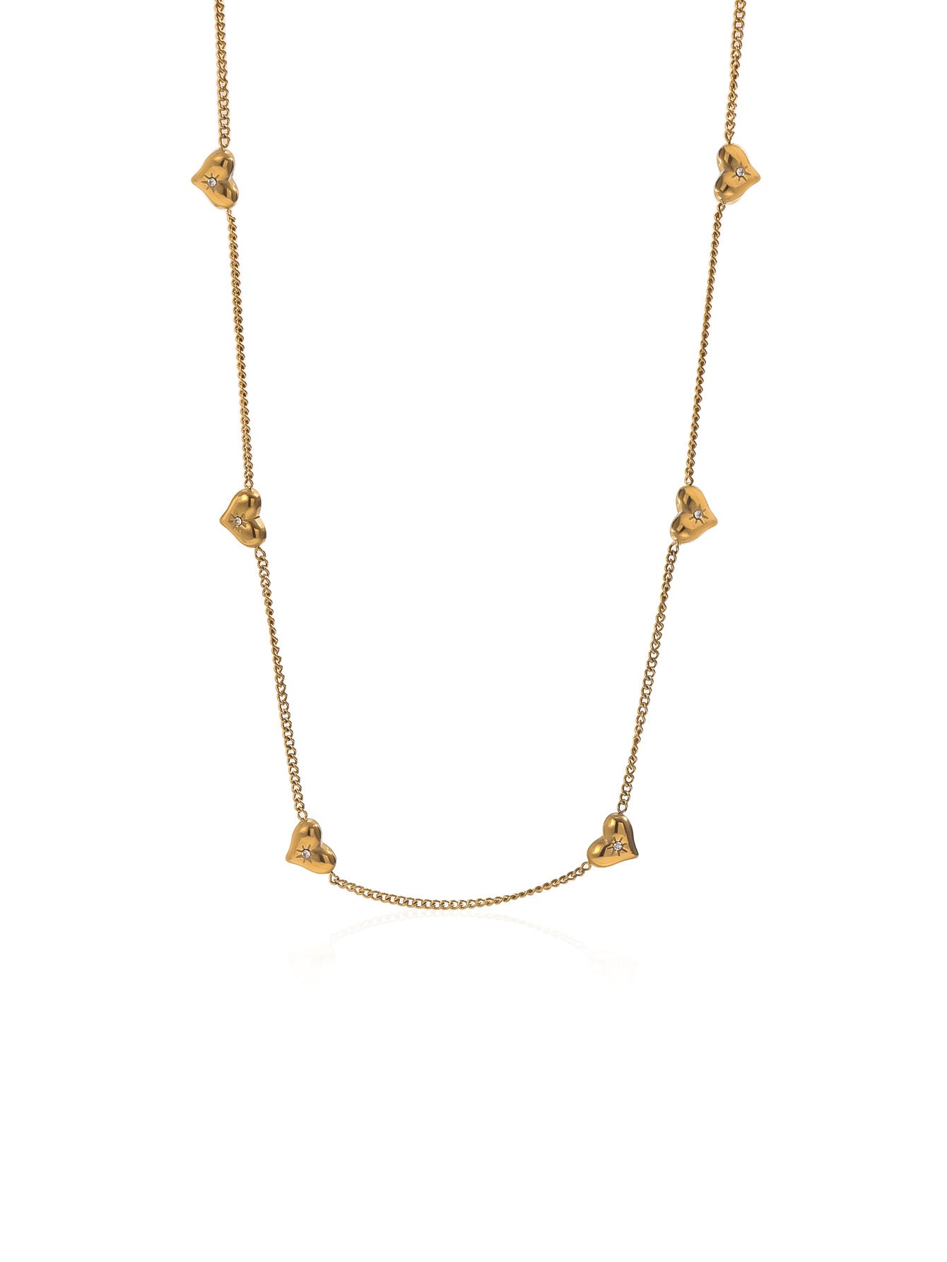 Lxalry 18K Gold-Plated Heart Necklace  Stainless Steel Hypoallergenic Jewelry, Tarnish Free Minimalist Gift For Women, Wife Mom Girlfriend  Valentine S Day  Anniversary Everyday Elegance