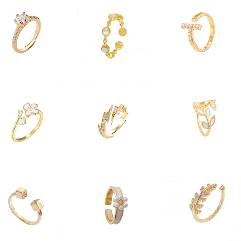 South Korea Fashion Personalized Flower Niche Design Ring